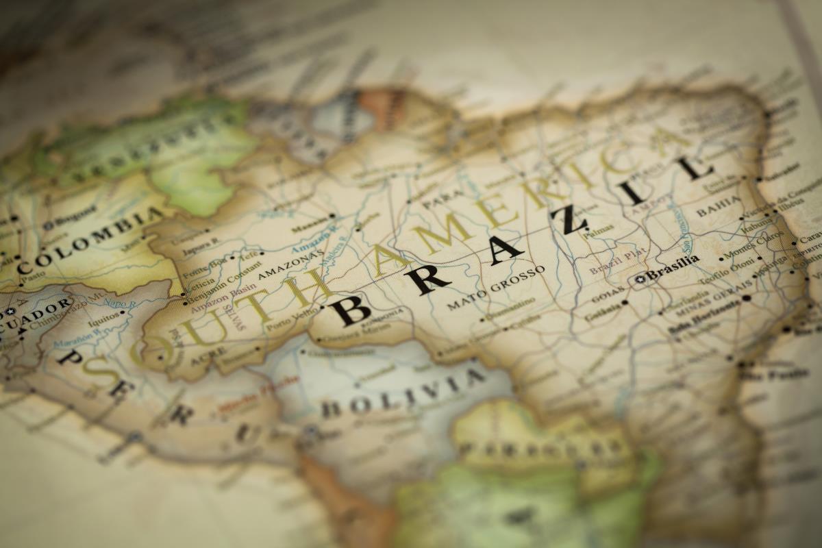 Magnifying-Brazil-Map